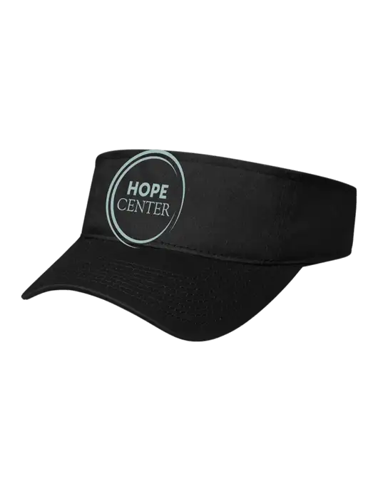 Black Cap Visor w/Hope Center Logo