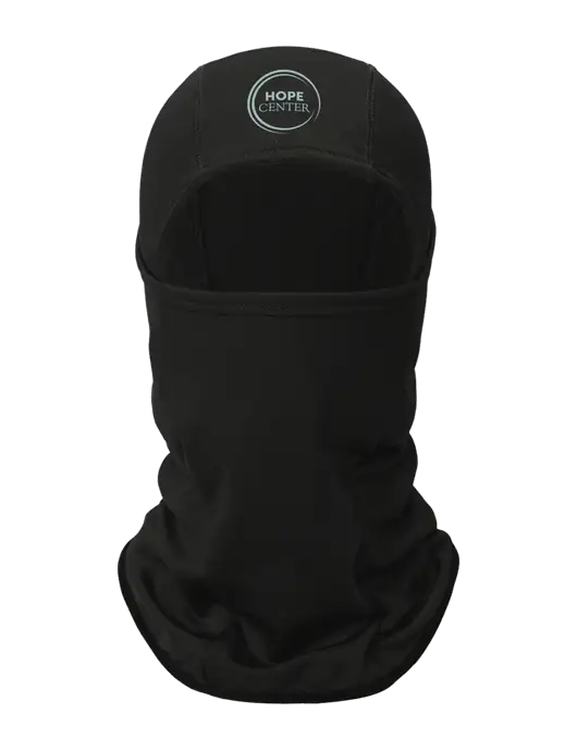 Black CornerStone Smooth Fleece Face Mask w/Hope Center Logo