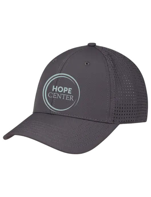 Charcoal Performance Stretchable Cap Hook & Loop w/Hope Center Logo