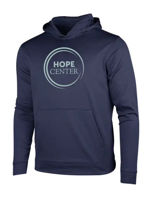 Navy Sport-Wick Fleece Hooded Pullover w/Hope Center Logo