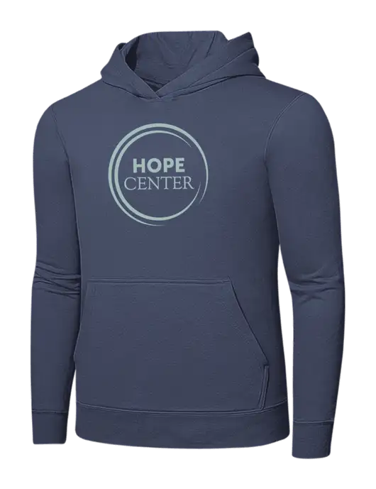 Steel Blue 7.8. oz Ring Spun Hooded Sweatshirt w/Hope Center Logo
