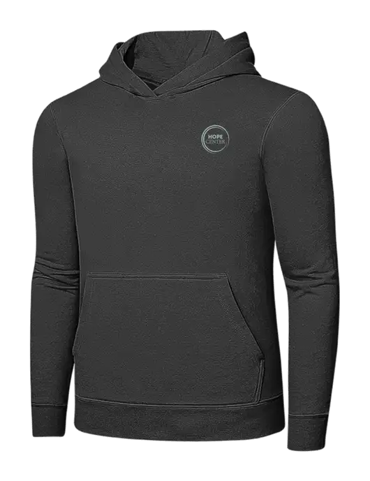 Charcoal 7.8 oz Ring Spun Hooded Sweatshirt w/Hope Center Logo