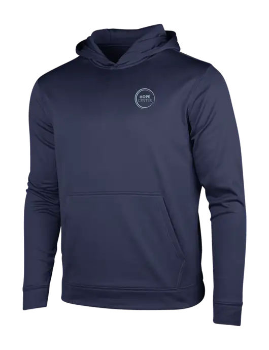 Navy Sport-Wick Fleece Hooded Pullover w/Hope Center Logo