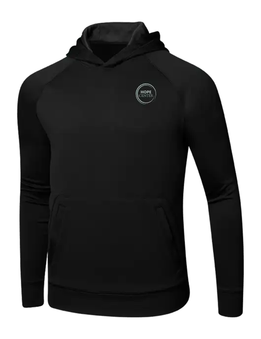 Tech Black Fleece Hooded Sweatshirt w/Hope Center Logo