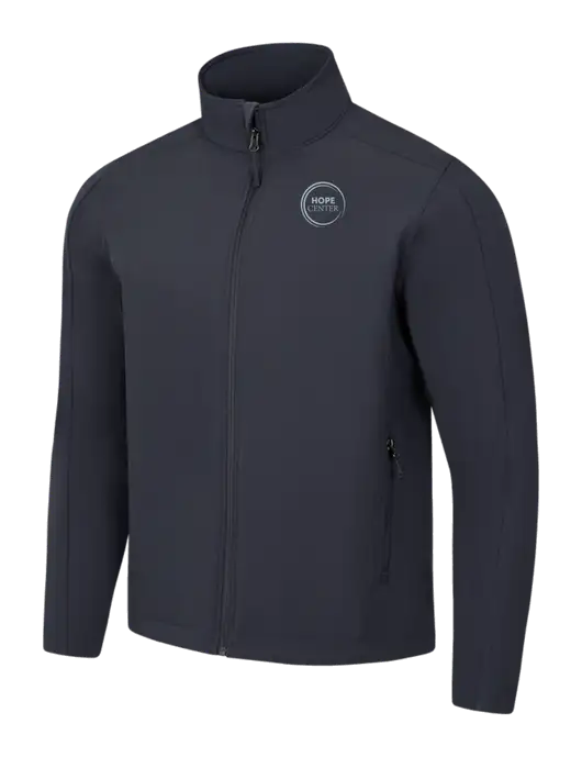 Charcoal Grey Core Soft Shell Jacket w/Hope Center Logo
