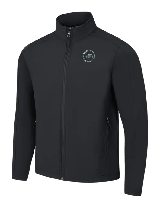 Black Core Soft Shell Jacket w/Hope Center Logo