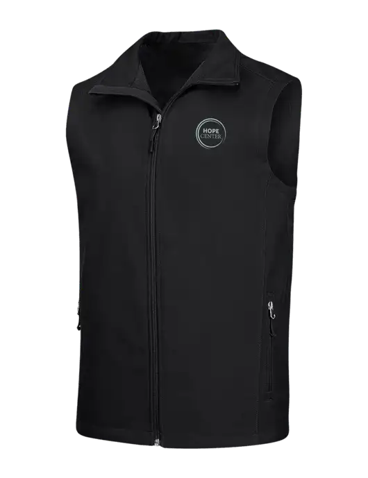 Black Core Soft Shell Vest w/Hope Center Logo