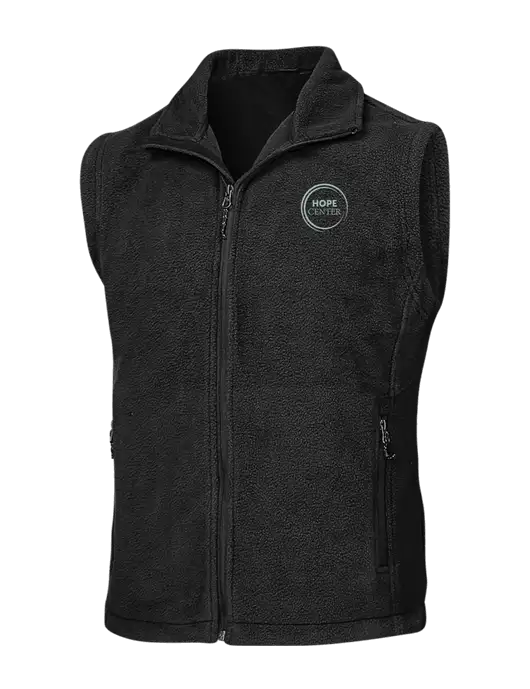 Black Fleece Vest w/Hope Center Logo
