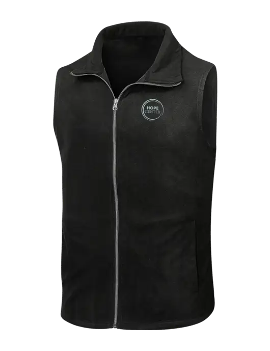 Black Microfleece Vest w/Hope Center Logo