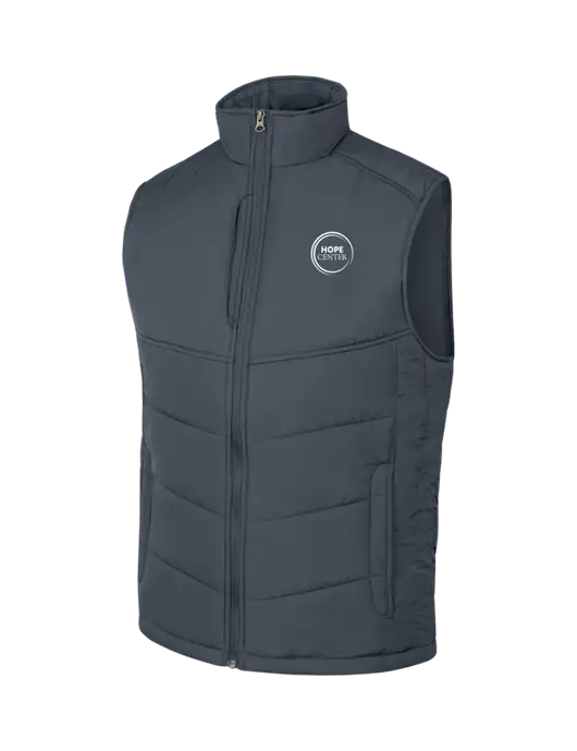 Dark Slate/Black Puffy Vest w/Hope Center Logo