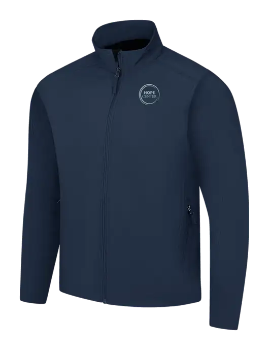 Navy Core Soft Shell Jacket w/Hope Center Logo