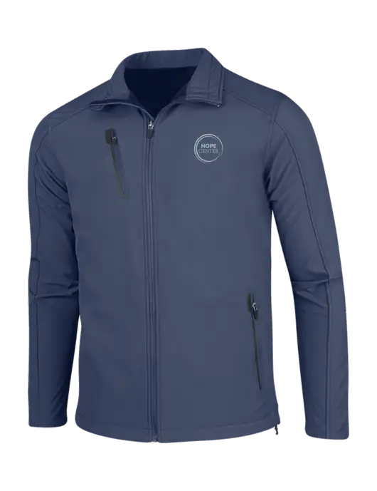 Navy Welded Softshell Jacket w/Hope Center Logo