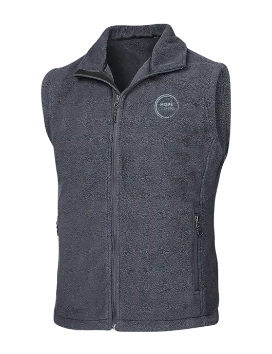 Dark Grey Fleece Vest w/Hope Center Logo