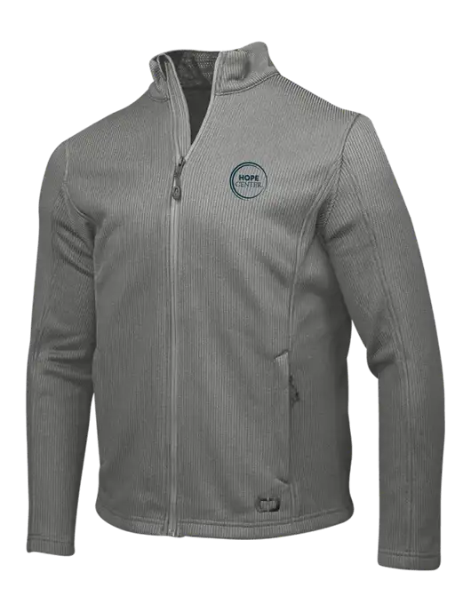 OGIO Medium Grey Grit Fleece Jacket w/Hope Center Logo