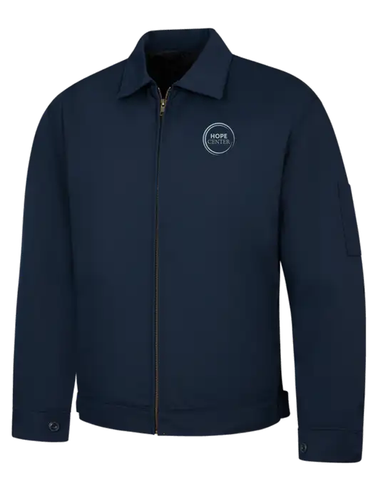 Red Kap Navy Slash Pocket Jacket w/Hope Center Logo