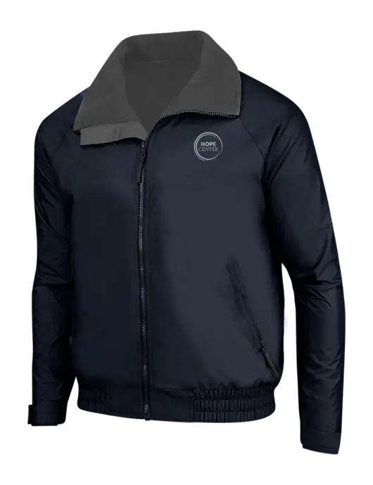 True Navy/Grey Heather Classic Competitor Jacket w/Hope Center Logo