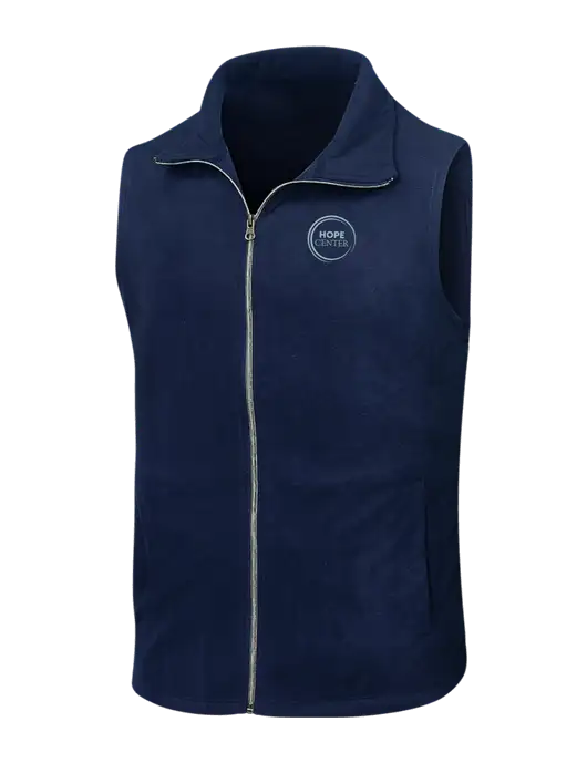 Navy Microfleece Vest w/Hope Center Logo