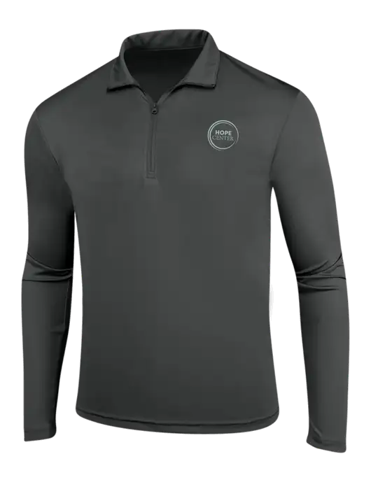 Dark Grey PosiCharge Competitor 1/4 Zip Pullover w/Hope Center Logo