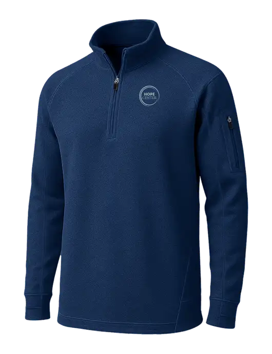True Navy Tech Fleece 1/4 Zip Pullover w/Hope Center Logo
