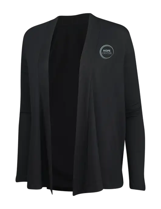 Black Womens Concept Cardigan w/Hope Center Logo