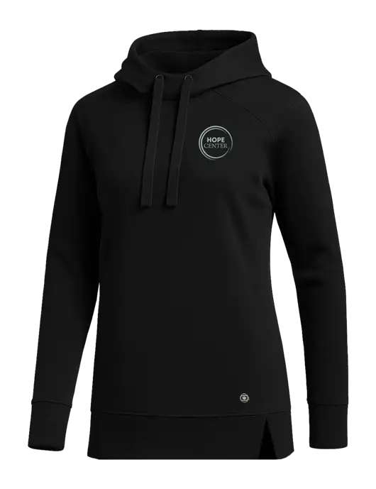 OGIO Black Womens Luuma Pullover Fleece Hoodie w/Hope Center Logo