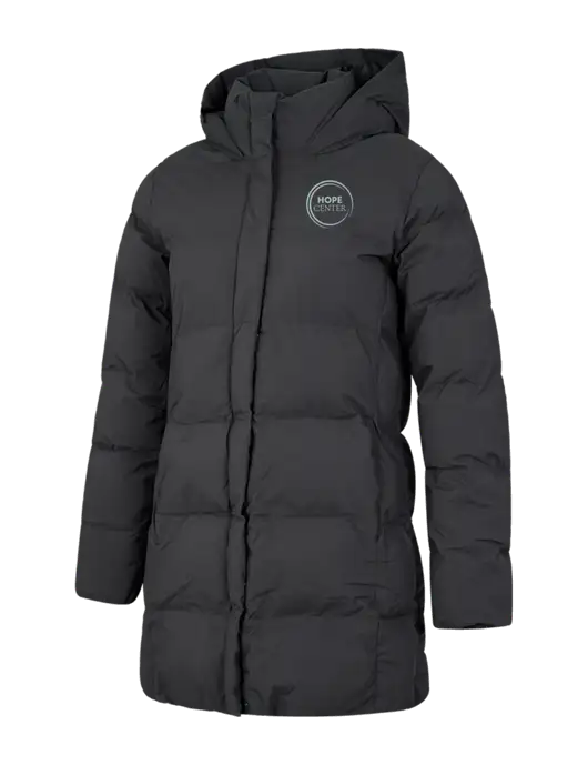 Mercer+Mettle Womens Dark Grey Puffy Parka  w/Hope Center Logo