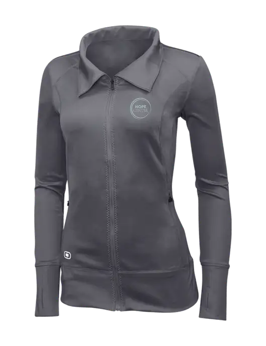 OGIO Dark Grey Womens Endurance Fulcrum Full-Zip w/Hope Center Logo