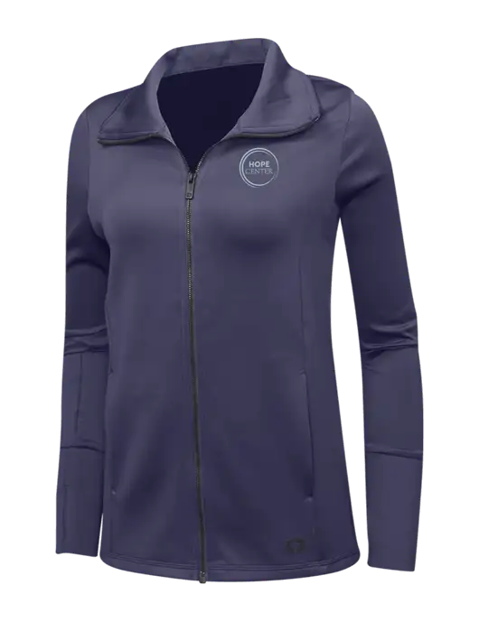 OGIO Navy Womens Endurance Modern Performance Full-Zip w/Hope Center Logo