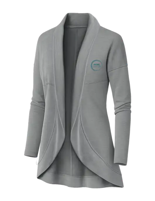 OGIO Light Grey Heather Womens Luuma Cocoon Fleece w/Hope Center Logo