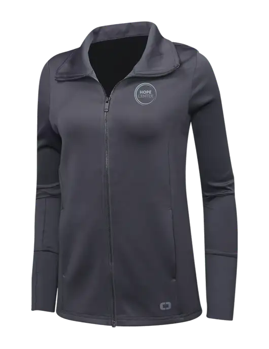 OGIO Dark Grey Womens Endurance Modern Performance Full-Zip w/Hope Center Logo