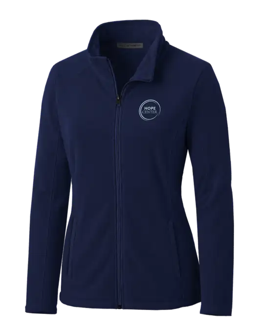 Navy Womens Microfleece Jacket w/Hope Center Logo