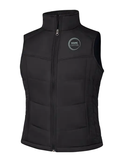 Womens Black/Black Vest w/Hope Center Logo
