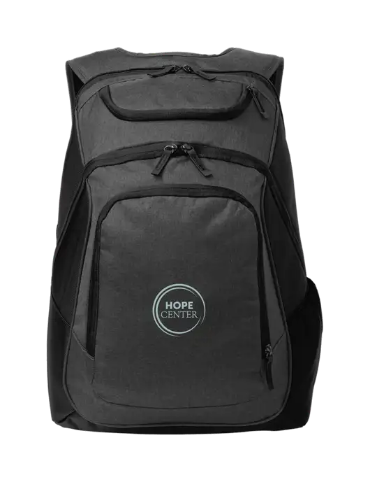 Executive Graphite Heather/Black Laptop Backpack w/Hope Center Logo
