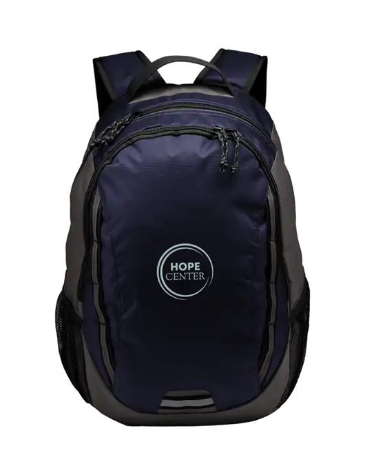 Ridge Deep Navy/Dark Charcoal Laptop Backpack w/Hope Center Logo