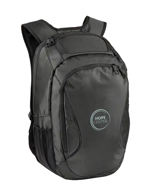 Stealth Dark Grey/Black Laptop Backpack w/Hope Center Logo
