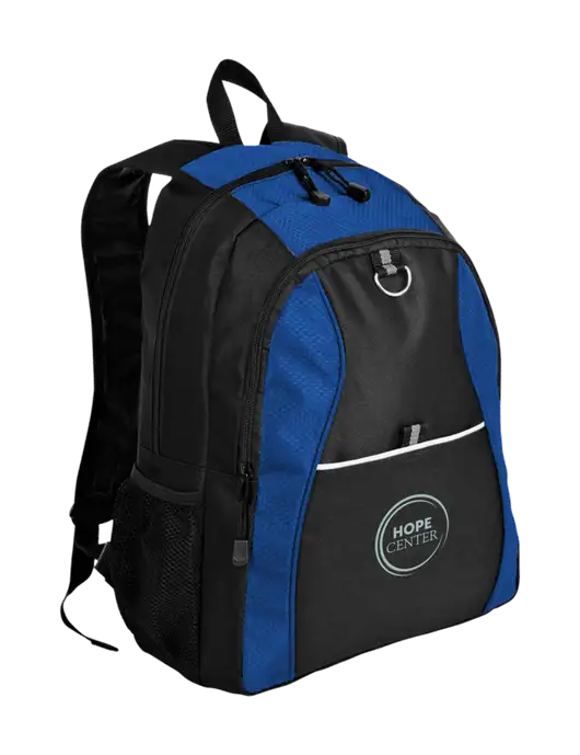 Honeycomb Twilight Blue/Black Backpack w/Hope Center Logo